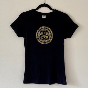 Stüssy • Short Sleeve Graphic Tee • Black/Gold